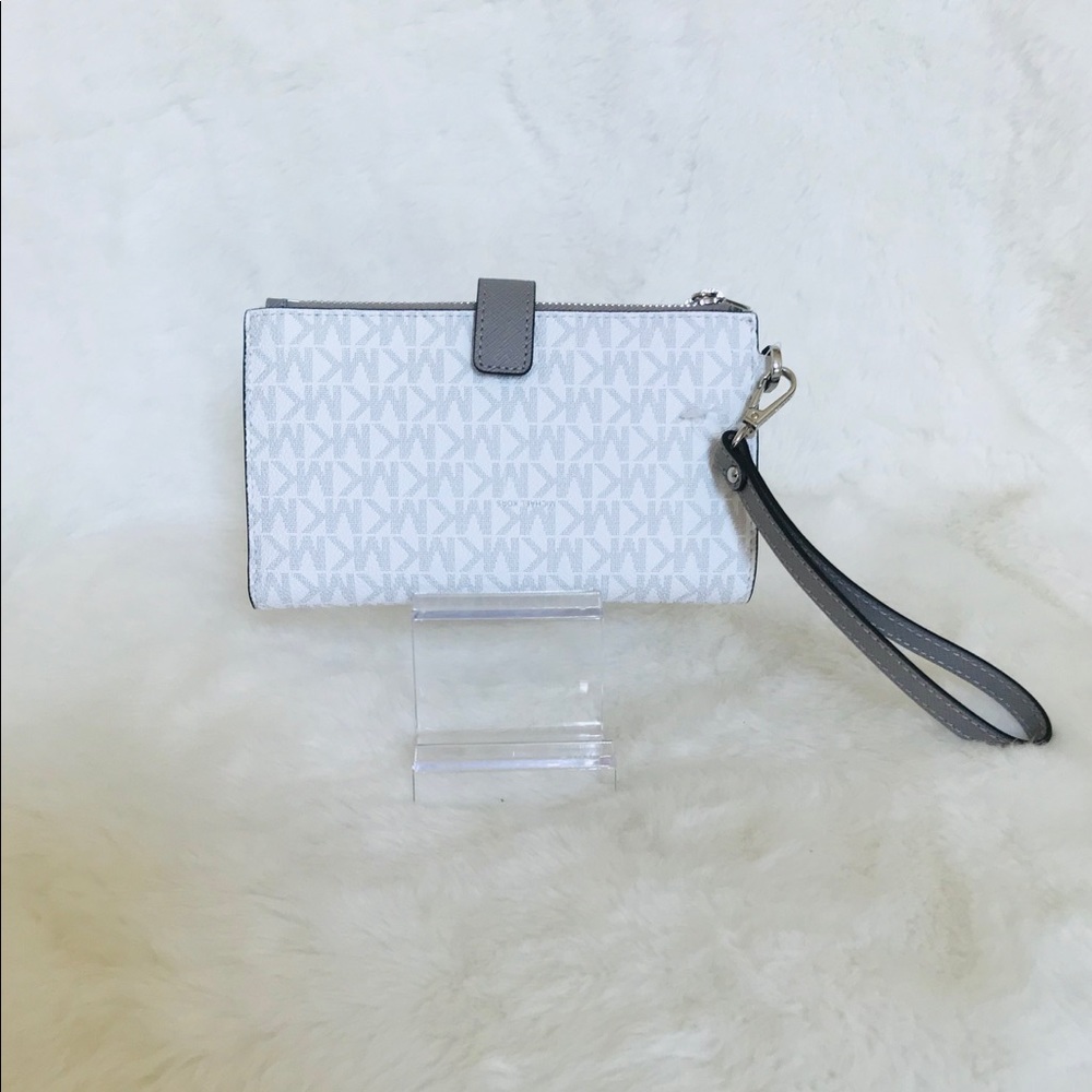 Michael Kors Jet Set Travel LG Double Zip Wristlet - Picture 2 of 5